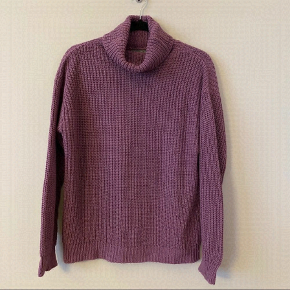 Ae-Don't Ask Why-Looped Knit Turtleneck Sweater